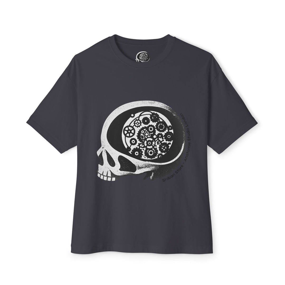 Official Shibari Store x Anatomie Skull Logo - Unisex Boxy Tee