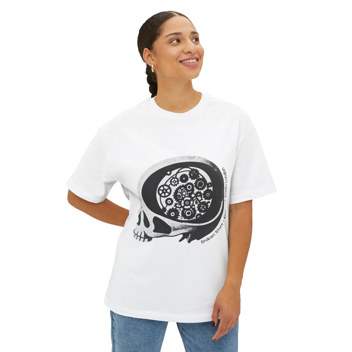 Official Shibari Store x Anatomie Skull Logo - Unisex Boxy Tee