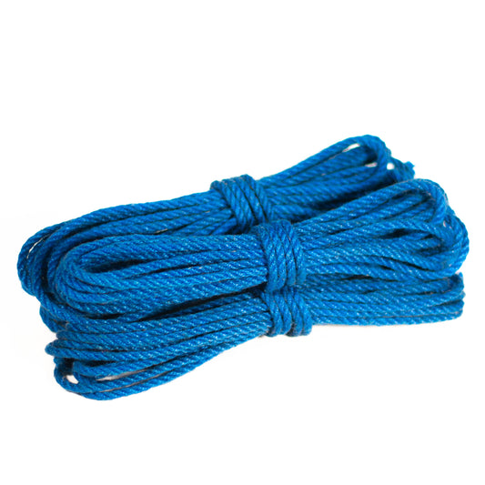 N E W - Treated Rope - 4mm Anatomie Blue Jute Rope Shibari Rope Bundle of 4 